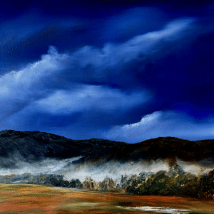 Brume au pied des montagnes